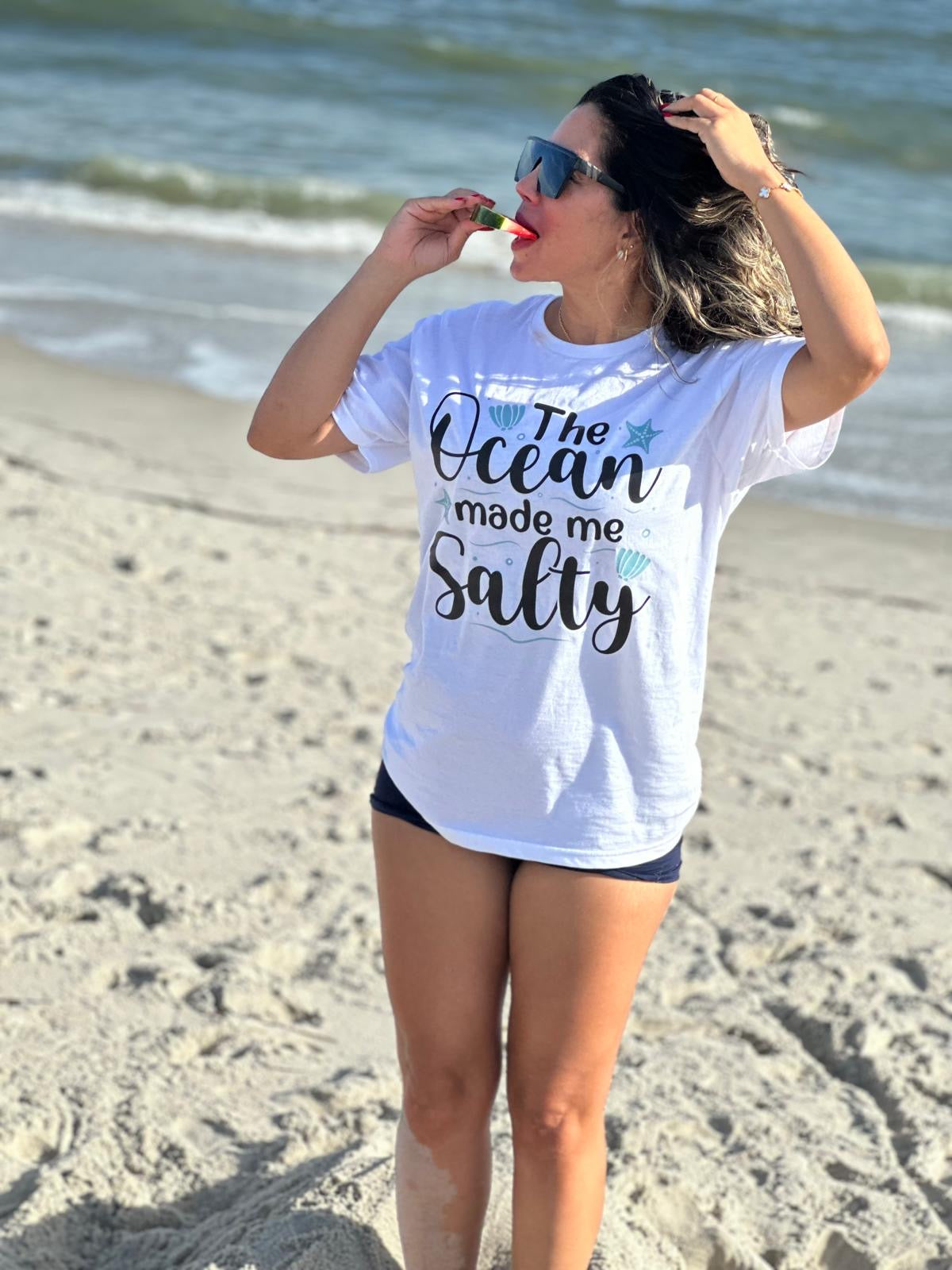 The Ocean Made Me Salty UNISEX T-shirt