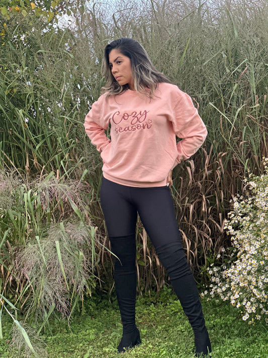 Cozy Season Embroidered Sweatshirt