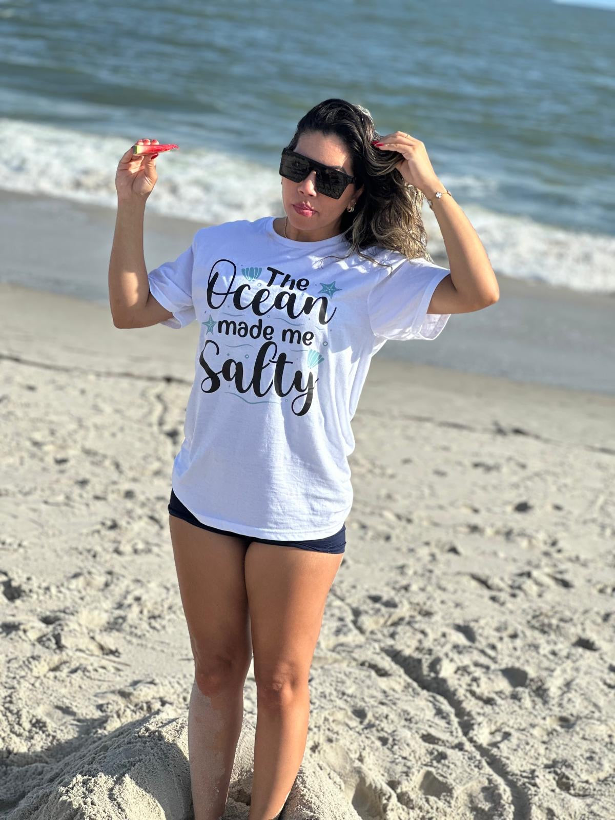 The Ocean Made Me Salty UNISEX T-shirt
