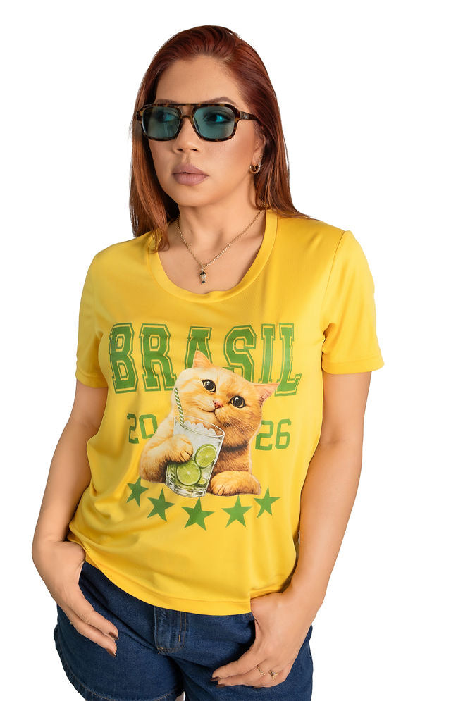 Brazil 2026 Soccer Cat T-Shirt | Limited Edition