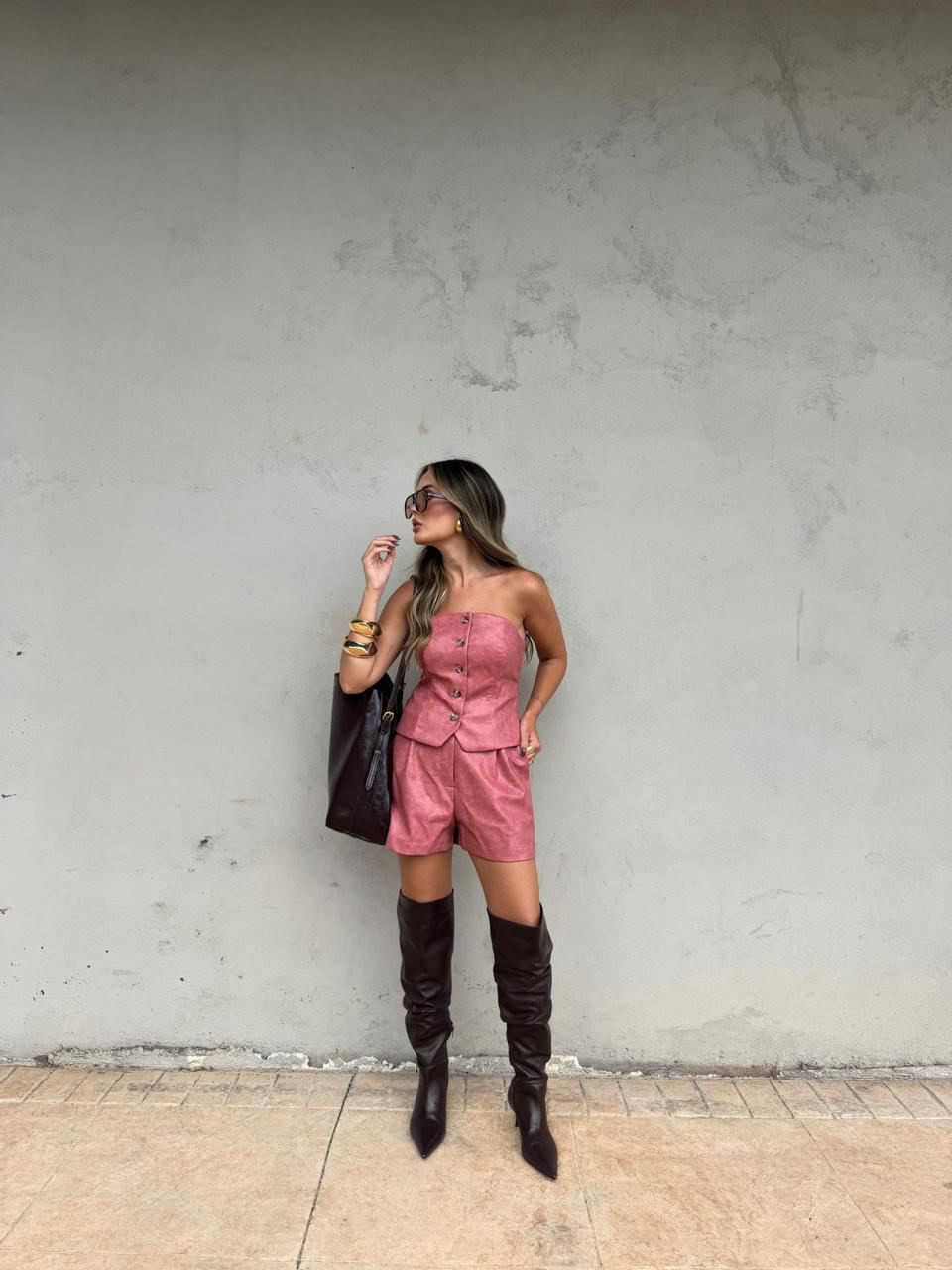Conjunto em Couro