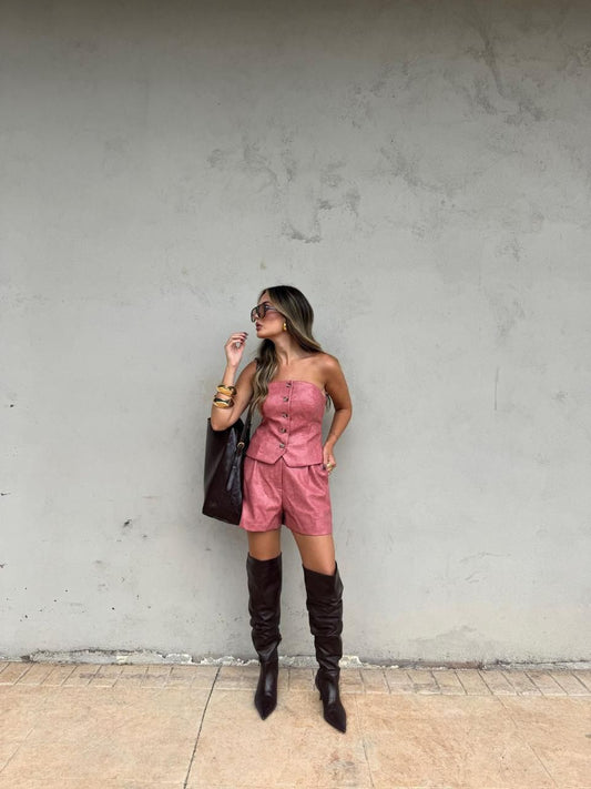 Conjunto em Couro